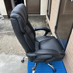 PUレザーリクライニングチェアーオットマンの画像