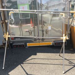 JM20150S)物干し台 折り畳み可 幅：約95～150cm 高さ：約140cm 奥行：約77cm 中古品【取りに来られる方限定】の画像