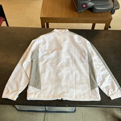 A2508-101 Nike トラックトップ ホワイト/グレー DRI-FIT サイズ:M 汚れ有りの画像