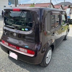 H25 日産 キューブ 57000km 予備検付き！の画像