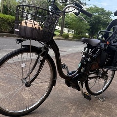 YAMAHAアシスト自転車　ほぼ新品　チャイルドシート付きの画像