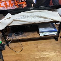 SHARP AQUOS40型＋オシャレなテレビ台セットの画像