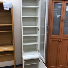 ★リユースのサカイ幸手店★ジモティ割あり★ ニトリ 収納棚 白　ホワイト W41×D46×H186 クリーニング済み SJ10068の画像