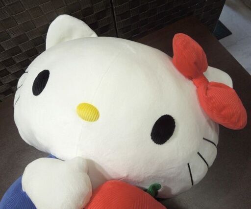 ハローキティ レッド3 LLサイズ キティちゃん ぬいぐるみ りんご コーデュロイ タグ付き 横向き BA-11208 サンリオ 札幌市 新道東店
