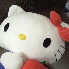 ハローキティ レッド3 LLサイズ キティちゃん ぬいぐるみ りんご コーデュロイ タグ付き 横向き BA-11208 サンリオ 札幌市 新道東店の画像