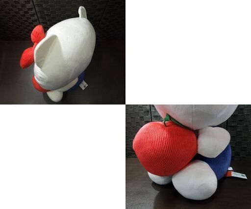 ハローキティ レッド3 LLサイズ キティちゃん ぬいぐるみ りんご コーデュロイ タグ付き 横向き BA-11208 サンリオ 札幌市 新道東店