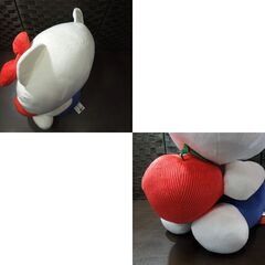 ハローキティ レッド3 LLサイズ キティちゃん ぬいぐるみ りんご コーデュロイ タグ付き 横向き BA-11208 サンリオ 札幌市 新道東店の画像