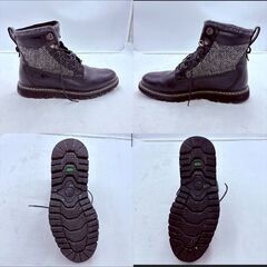 【❗️✨限定コラボ✨❗️】Timberland × Harris Tweed コラボブーツ メンズ 25.0cm ブラック ウールコンビ仕様の画像