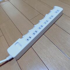 ELECOM 5口2メートル延長コードの画像