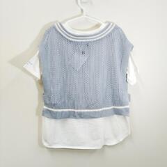 8-124-1　子供　Tシャツ&ベストセット#10172の画像