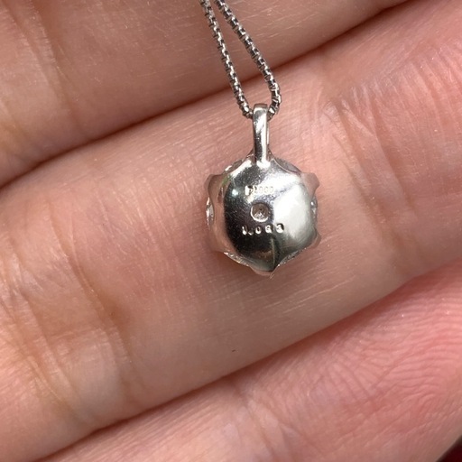 pt850 ダイヤ ネックレス　1ct 2.2g 約51cm