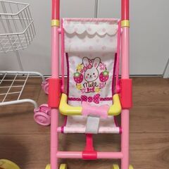 メルちゃん☆おせわベビーカーバギーと買い物カートの画像
