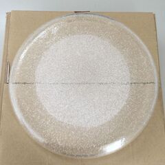 ○花びん カビン 花瓶 花器 フラワーベース いけばな ガラス 硝子 小原流 クラタ・クラフト・グラス 上越クリスタルガラス㈱ 直径41.5㎝高さ6.5㎝ 保管品(NF250809)517-118の画像