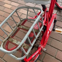 16インチ　消防車自転車の画像