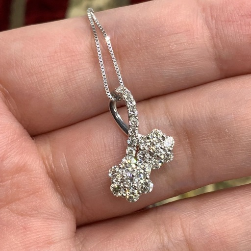 pt850　ダイヤモンド　1ct ネックレス　4.1g 約45cm