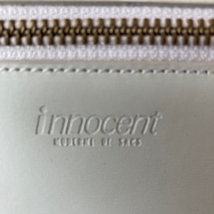 【美品】innocentハンドバッグ　白の画像