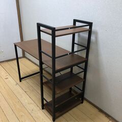 ニトリ システムデスク ZK002 幅110cm ラダー付き 　【糸島市内 送料無料】200809-4の画像