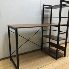 ニトリ システムデスク ZK002 幅110cm ラダー付き 　【糸島市内 送料無料】200809-4の画像