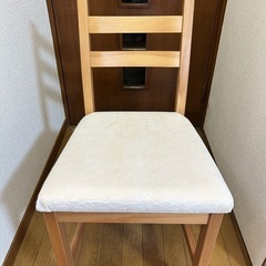 IKEA2人掛けテーブルと椅子1脚の画像