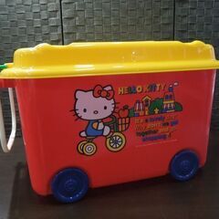 ハローキティのおもちゃ箱 (Rショッピング) 秘密のポケット付き 収納ケース キティちゃん サンリオ 札幌市 新道東店の画像