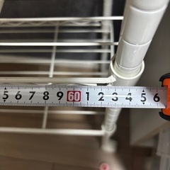 ニトリ　スチールラック　ホワイトの画像