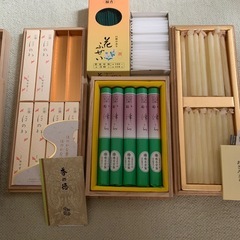 お香　
蝋燭おまとめ売り　お線香　ろうそくの画像