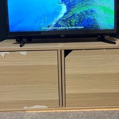 24インチ録画機能付きテレビ+テレビ台キューブの画像
