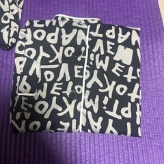 最終値下げ！naptime 総柄パジャマ上下 黒 S 定価￥35,970の画像