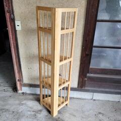 コーナーラック 木製  折り畳みの画像