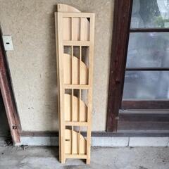 コーナーラック 木製  折り畳みの画像
