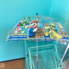 スーパーマリオ傘55cm　新古品の画像