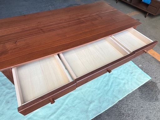 バナナ】 旭川家具 北匠工房 チュラン デスク ブラウン 美品