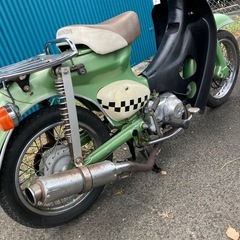 ホンダリトルカブC50-4300516メーター19075km 薄緑の画像