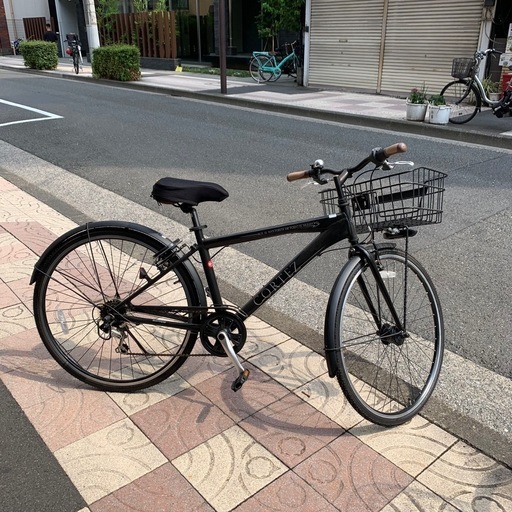【美品】　CORTEZ 6段変速　クロスバイク　自転車　グレー