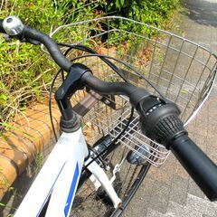 中古自転車 SOUTHERNPORT クロスバイク 自転車 6段変速 フレームサイズ420㎜ ホワイト 現状品 通勤 通学 近所のお出掛けなどにの画像