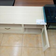 リユースのサカイ太田店★ジモティ割あり★  TV台 ベージュ H45×D44×W100 クリーニング済み OJ10455の画像