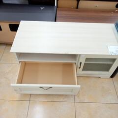 リユースのサカイ太田店★ジモティ割あり★  TV台 ベージュ H45×D44×W100 クリーニング済み OJ10455の画像