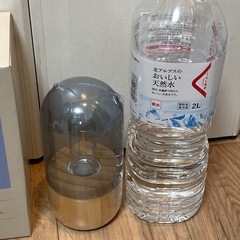 新品 3Coins GLASS ランプ 照明 スモーク ガラス 雑貨 単三電池の画像