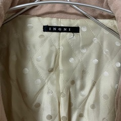INGNI ベージュ ダブルブレスト コート Mサイズの画像