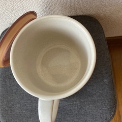 陶器電子レンジ可　フタ付き取って付き容器の画像