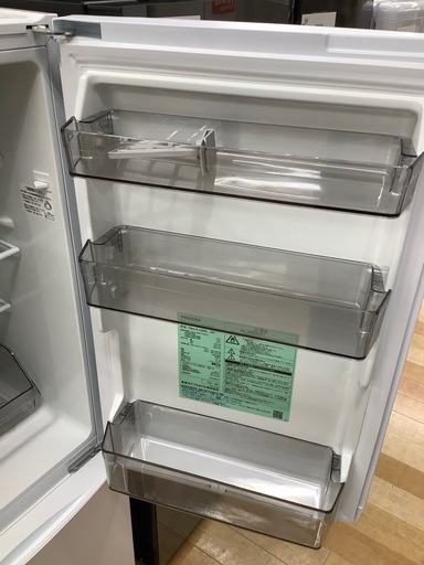 【トレファク　ラパーク岸和田店】TOSHIBA 2ドア冷蔵庫　2023年製　153L トレファク ラパーク岸和田店】2ドア冷蔵庫 TOSHIBA 2023年製 153L