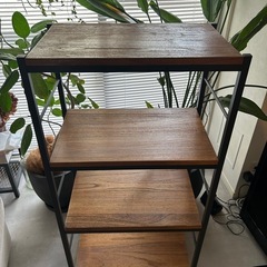 受渡予定【アイアン×ウッド】4段ラック／シェルフの画像