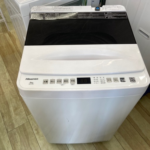 Hisense 6.0kg全自動洗濯機【リサイクルフカツ岡崎倉庫店】250809SM-3