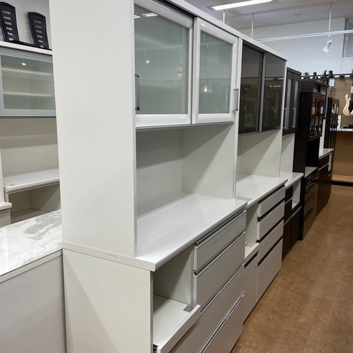 丸仙工業　レンジボード　2枚扉　ホワイト