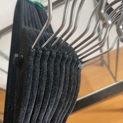 滑らないハンガー　黒　10本セットの画像