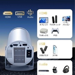 プロジェクター 16000LM 天井投影 1080P WIFI6 自動台形補正の画像