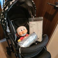 ベビーカー＆雨除けカバー＆アンパンマン