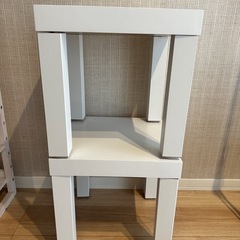 バラ売り可　IKEA サイドテーブル ホワイト 35x35 cmの画像