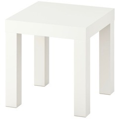 バラ売り可　IKEA サイドテーブル ホワイト 35x35 cmの画像