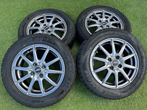 175/65r15 スタッドレス ホイールセット　ナンカンAW-1 2023年製　袋ナット付
